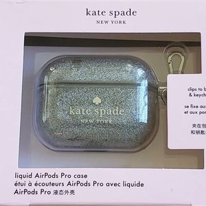 KATE SPADE AIRPODS PRO CASE (1st Generation) NIB LIQUID GLITTER